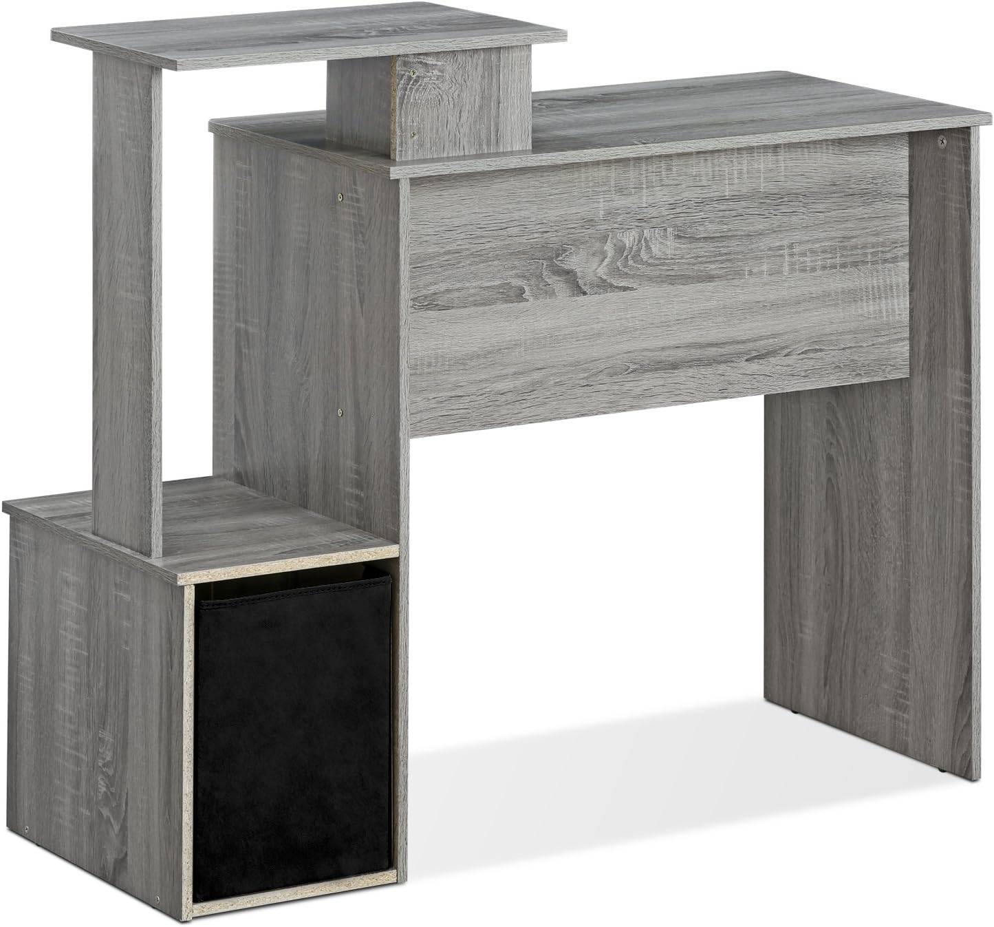 FURINNO Econ Multipurpose Home Office Computer Writing Desk, French Oak Grey: Furniture & Decor