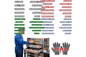 12/24/36/48 Pack Magnetic Tool Drawer Labels, 2026 3D Printed Reusable Customizable Organizer Tags for Steel Toolboxes, Garag