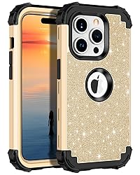 LONTECT for iPhone 15 Pro Max Case Glitter Sparkly