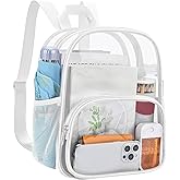 USPECLARE Clear Backpack for Stadium Events Small Clear Backpack 11.5x9.5x6 for Concert Sport Events Work Travel