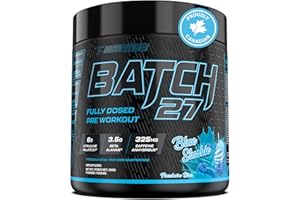 Batch 27 Pre Workout Powder - Nitric Oxide Booster & Preworkout for Men and Women w/Citrulline, Beta Alanine, Caffeine for En