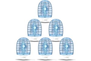 NYATNO Flying Bug Zapper Indoor, Electronic Insect Killer, Mosquitoes Trap with Blue Lights for Living Room, Home, Kitchen, Bedroom, Baby Room, Office (6 Packs)
