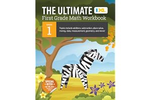 The IXL Ultimate 1st Grade Math Workbook, Activity Book for Kids Ages 6-7 Covering Additio book cover by IXL Learning