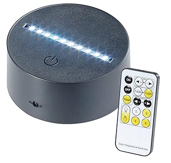 Lunartec Zubehör zu Effektleuchten: 3D-Hologramm-Lampe für austauschbare 3D-Leuchtmotive, 7-farbig, USB (Stimmungsleuchte)