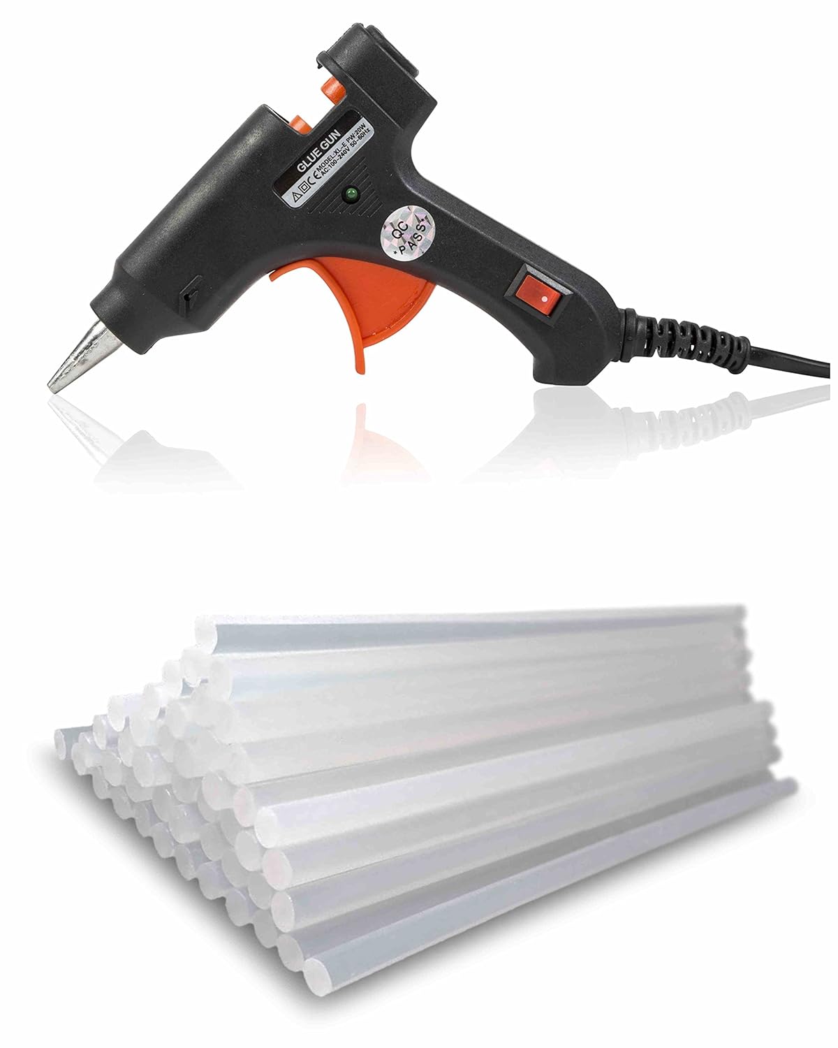 Pistola de silicona de alta temperatura con barras de pegamento termofusible mm