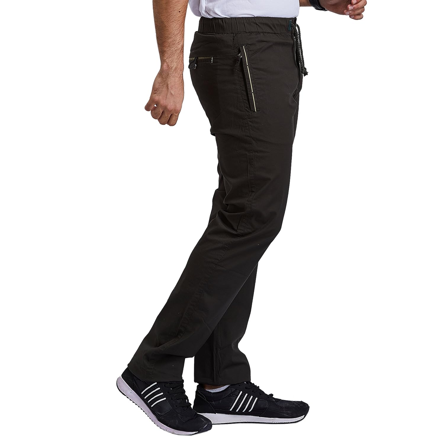 beevee men olive elasticated pyjamas with drawstring