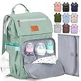 PILLANI Baby Diaper Bag Backpack - Large Bag for Boys & Girls, Waterproof Diaper Backpack - Travel Diaper Bags w/Changing Pad, Baby Registry Search & Shower Gifts - Essentials Must Haves Newborn Stuff