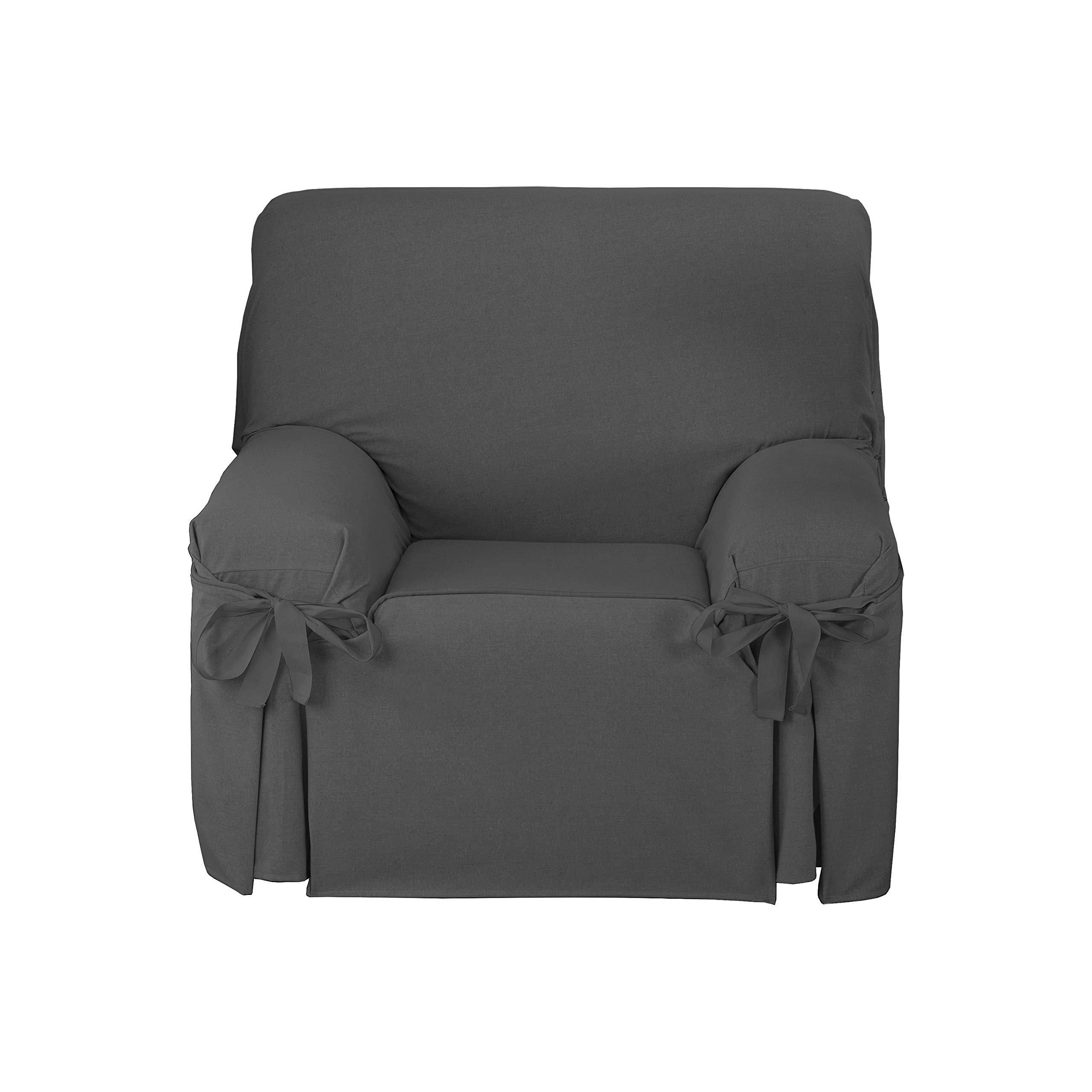 Martina Home Sofa Cover Ties Turia 1 Seater Anthracite — image 1