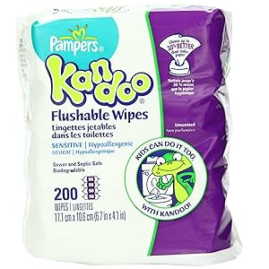 pampers baby wipes flushable