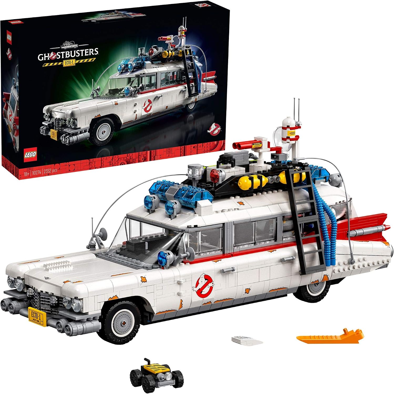 LEGO Icons Ghostbusters ECTO-1 Car Kit, Large Set for Adults Gift Idea for Men Women, Her, Him