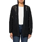 Lucky Brand Womens Mixed Stitch Cardigan