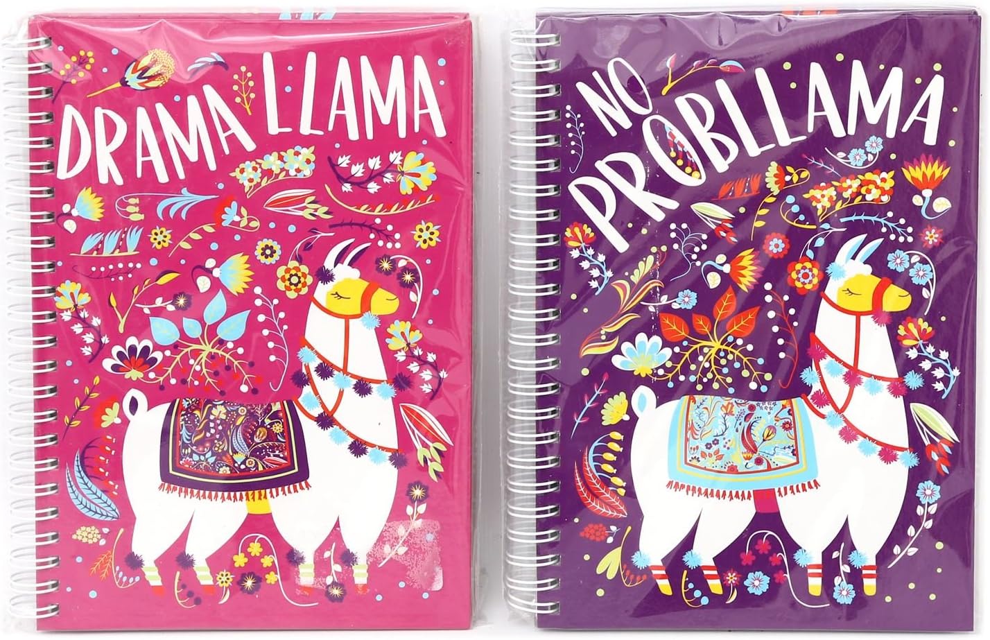 Carousel Toys and Gifts A5 Llama Alpaca Colourful Lined Notebook Journal Diary Jotter Notepad - Design Varies