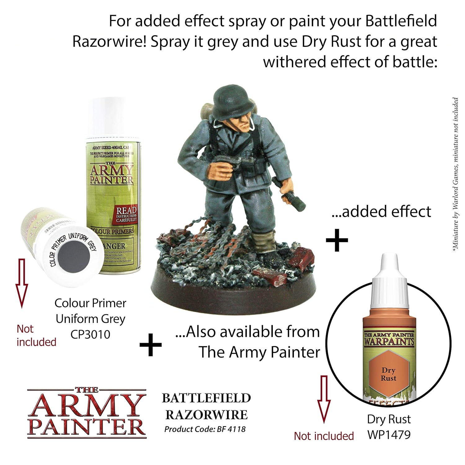 The Army Painter Battlefield Razorwire 4 M Metal Razor Wire For Miniature Bases And Wargame Terrains Hobby Tool Sets Toys Games Mhiberlin De