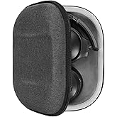 Geekria Shield Headphones Case Compatible with Skullcandy Hesh 3, Hesh Evo, Crusher Evo, Crusher ANC, Replacement Hard Shell Travel Carrying Bag with Cable Storage (Dark Grey)