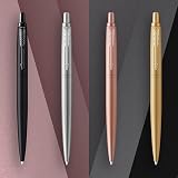 Parker Jotter XL Ballpoint Pen Monochrome Matte Black Medium Point Blue Ink view 3