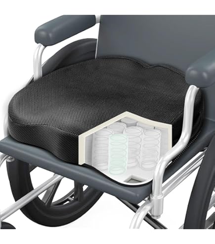 Amazon.com: YOUFI Thick Memory Foam & Gel Seat Cushion, 18