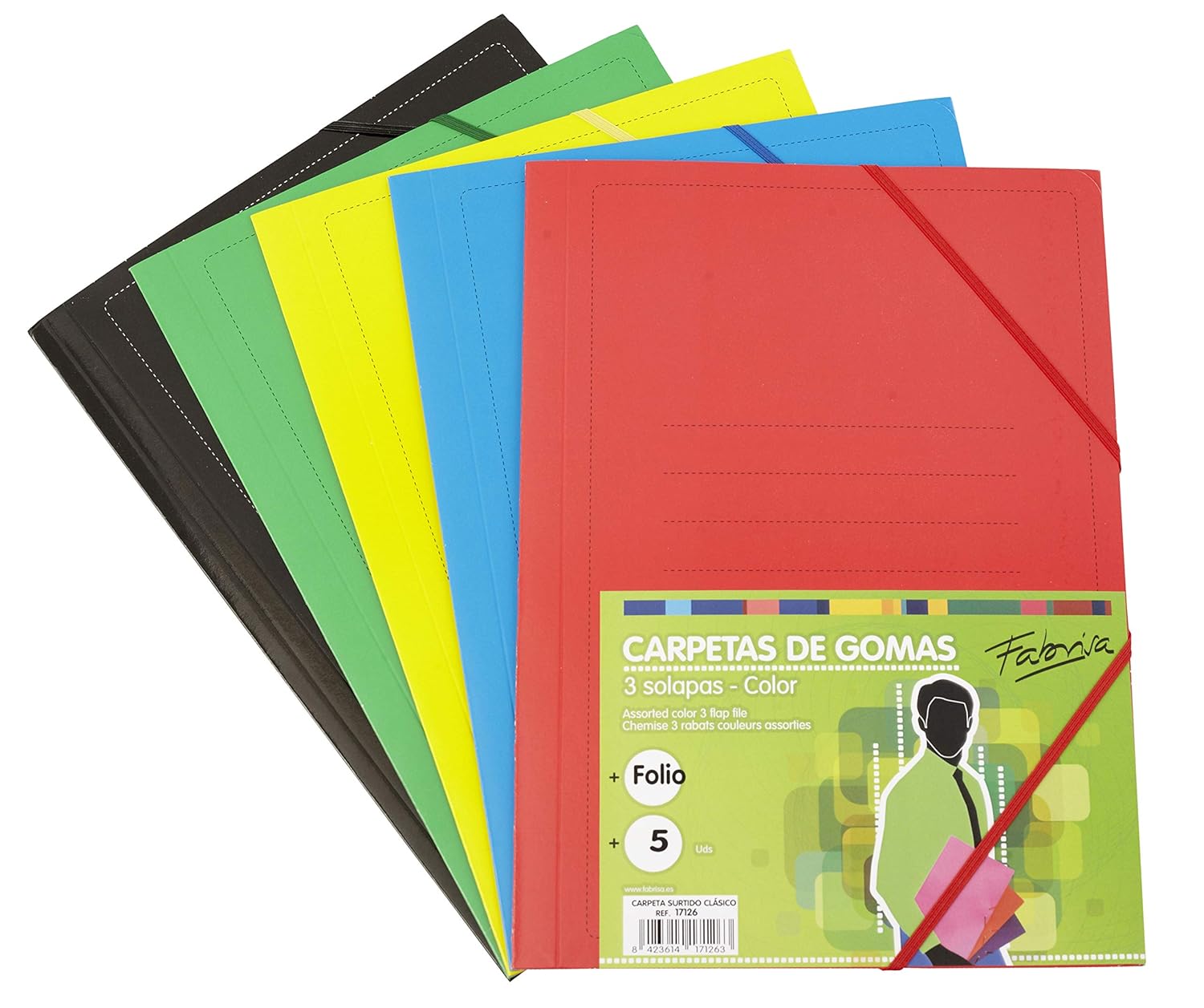 Muebles y lámparas 4 Carpetas Clasicas Tamaño Folio con Solapa Colores