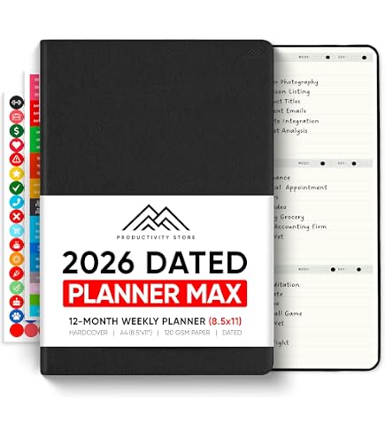 BRUNNEN Calendario De Libro Modelo Manager Wt 7 Weektimer (2025), 2 Páginas = 1 Semana, 210 × 260 Mm, 160 Páginas, Tapa Suave, Gris