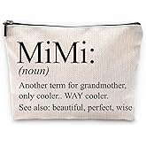 Sufamb Mimi Grandma Gifts - Mother's Day & Birthday Bags, Small Cosmetic Makeup Bag for Purse