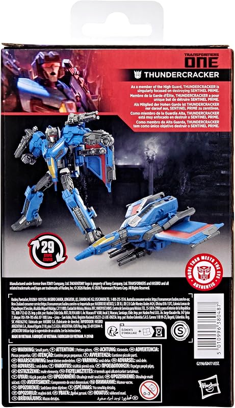Studio Series, One, Thundercracker Clase de Lujo, Figura Convertible de 13 cm, Juguetes Robots para niños a Partir de 8 años — foto 6 de 6