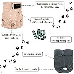 Grecle Washable Female Dog Diapers - Premium