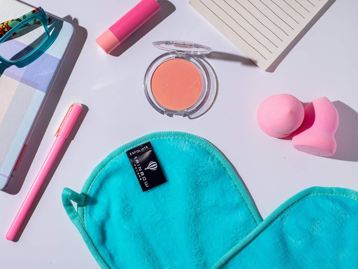 RAINBOW ROVERS Set of 3 Makeup Remover Cloths | Reusable & Ultra-fine Makeup Towels | Suitable for All Skin Types | Removes Makeup with Water | Free Bonus Waterproof Travel Bag | Unicorn : Beauty