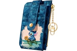 MULAFNXAL Mulafnxzl Slim Card Holder Wallet for Women Teen Girls Thin Small Leather Wallets for Kids Ladies Female Cute Cartoon Tiny Rfid Blocking Multi Credit CardHolder Bifold Purse Zipper Coin Pocket,Turtle