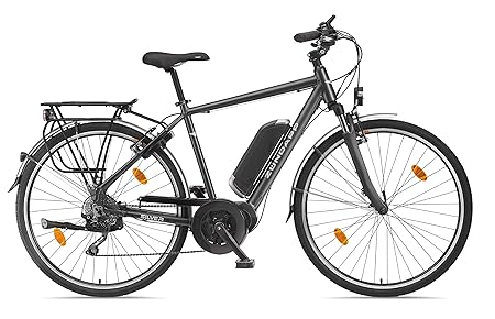 Zündapp E-Bike Herren Elektrofahrrad Alu, mit 10-Gang Shimano Hyperglide-Kettenschaltung, Pedelec Trekkingrad leicht, Bafang 
