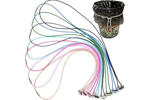 DAMYDA Garbage Can Bands 8Pcs Trash Can Bands Adjustable Large Rubber Bands Fits 8-33 Gallon Trash Cans for Kitchen Home Office School Garbage
