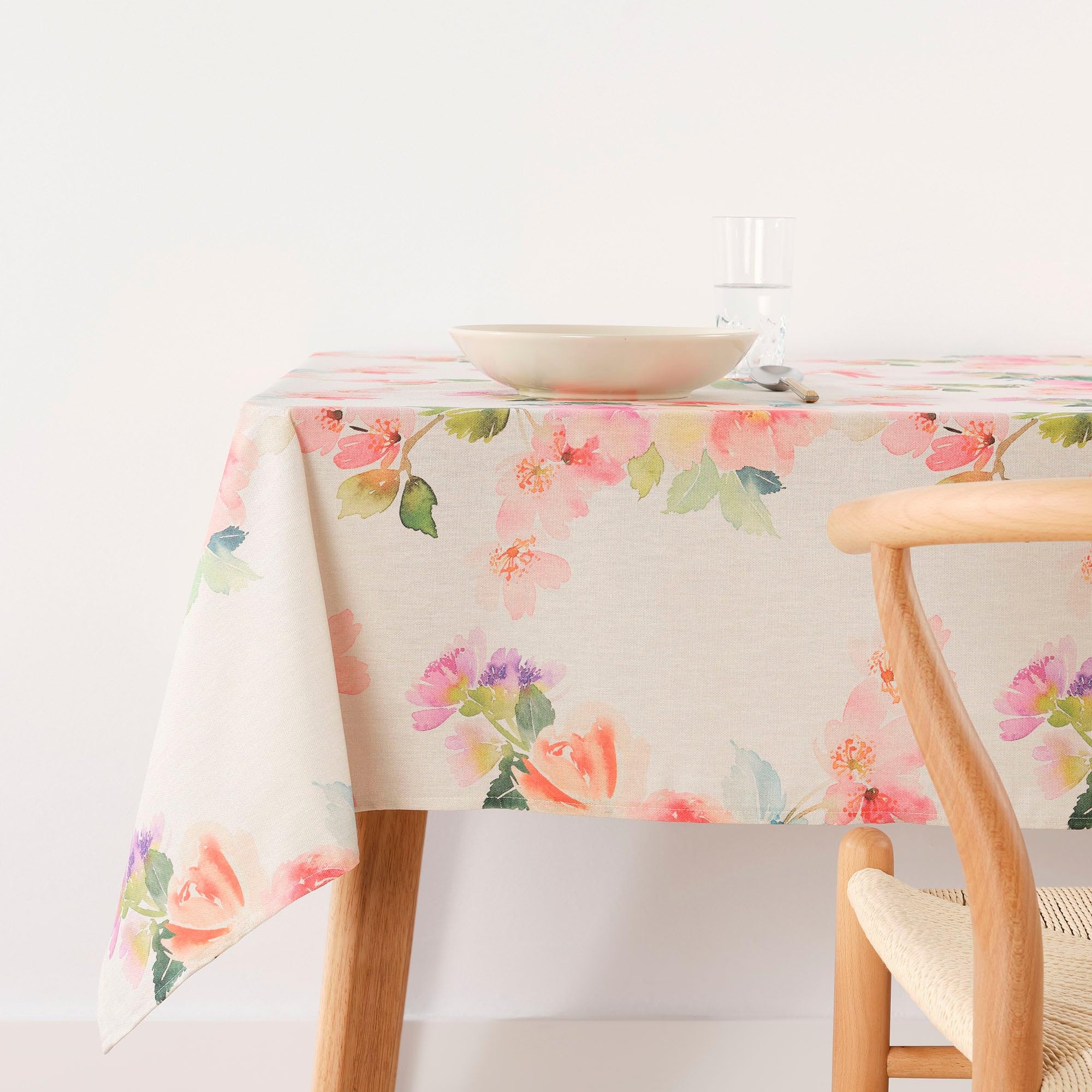 BELUM | Stain Resistant Tablecloth Size 300 x 140 cm - Extra Soft Touch Tablecloth Colour Multicolor - Tablecloth 100% Made in Spain Fabric 100% Organic Cotton - Tablecloth Model 0120-350
