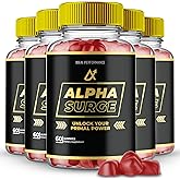 Alpha Surge Gummies, Official Alpha Surge Gummies for Men - Maximum Strength Performance, All Natural Support Overall Health and Wellness, AlphaSurge Advanced Formula Support Gummy Reviews (5 Pack)