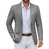 COOFANDY Men's Casual Blazer Lightweight Sport Coats Two Buttons Slim Fit Suit Jacket for Business Wedding Dress