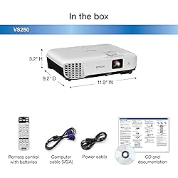 Epson VS250 SVGA 3,200 Lumens Color Brightness