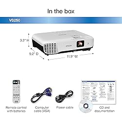 Epson VS250 SVGA 3,200 Lumens Color Brightness