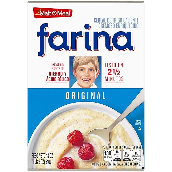 MALT-O-MEAL FARINA®, ORIGINAL FARINA BREAKFAST CEREAL, QUICK COOKING, 18 OUNCE