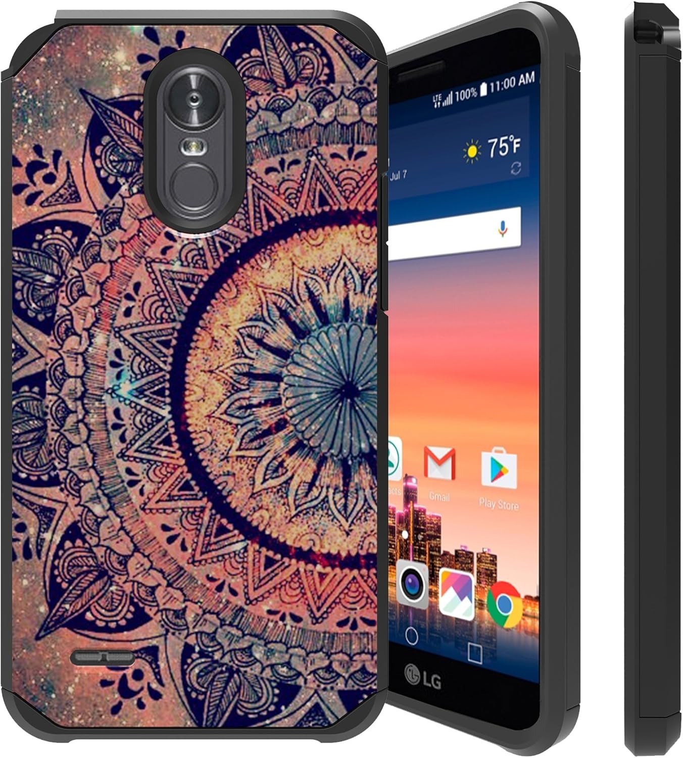 Best Lg Stylo Iii Cover Case Colorful Mandala