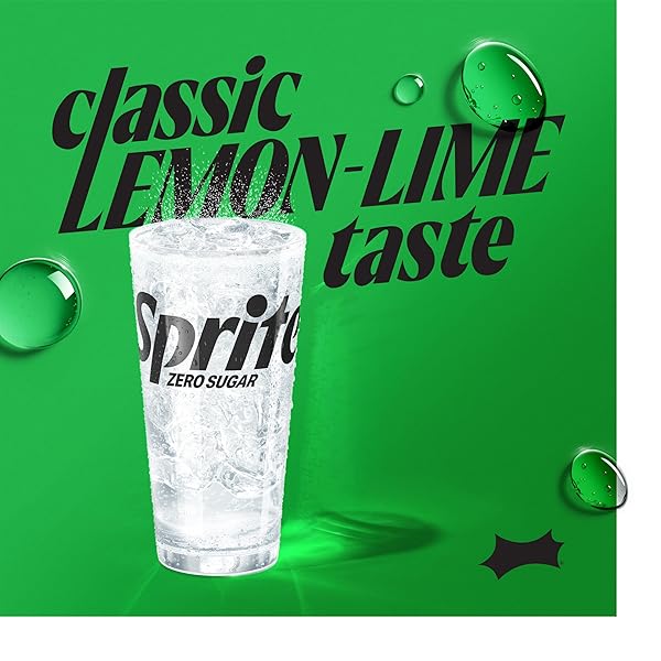 SPRITE ZERO SUGAR LEMON LIME DIET SODA POP SOFT DRINKS, 12 FL OZ, 8 PACK
