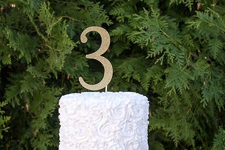 3 Topper Per Torta 3 Anni Di Compleanno 3 Compleanno Festa Di Compleanno Decorazione Per Tre Feste Terzo Compleanno Festa D Oro Festa Di Compleanno Anniversario Di Matrimonio Amazon It Casa E Cucina