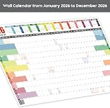 Giftinghouse 2026 Wall Planner A2 Laminated UK Full Year 42 x 59.4 cm with view 9