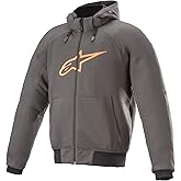 Alpinestars Chrome Sport Hoodie (Tar Gray/Flame Orange, 4XL)