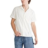 Aeropostale Mens Short Sleeve Textured Eyelet Shirt
