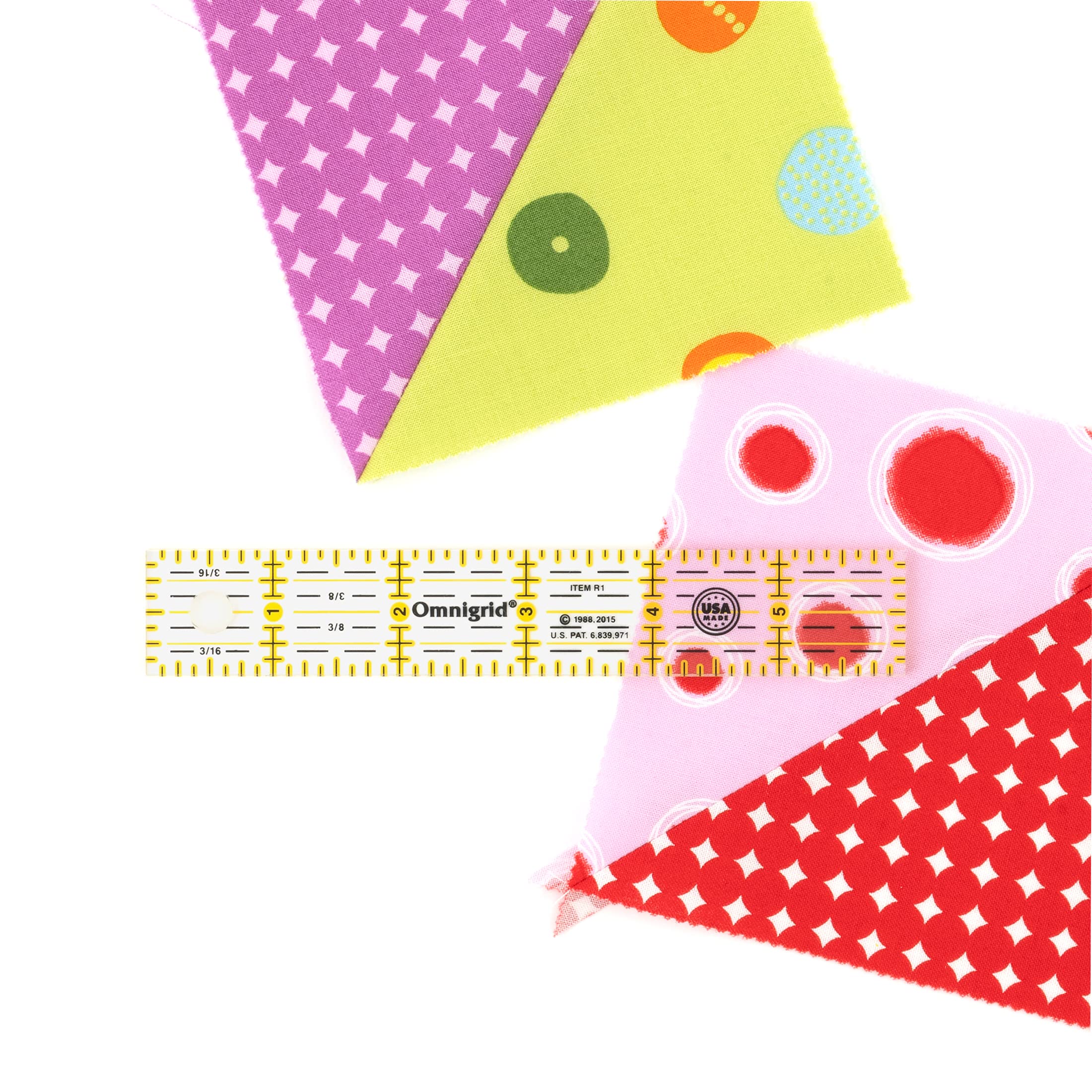 Omnigrid 1 x 6-Inch Ruler, Clear Quilting and Sewing Ruler