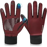 Sukeen Winter Gloves Men Women Touchscreen Anti-Slip Sports Gloves Lightweight Cold Weather Warm Gloves for Running, Cycling