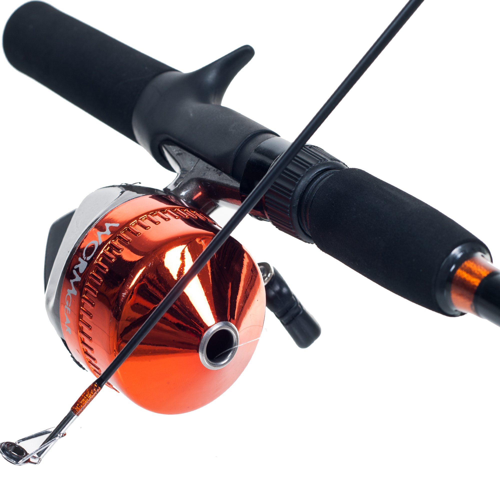South Bend Worm Gear Fishing Rod and Spincast Reel Combo (Orang... Free Shipping eBay