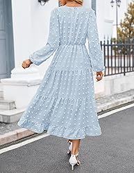 ZESICA Women's Fall Long Sleeve Maxi Dresses 2024
