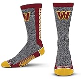 For Bare Feet NFL Unisex Marble Mvp Crew Sock Nfl Large