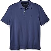 Nautica Mens Classic Fit Short Sleeve Solid Soft Cotton Polo Shirt