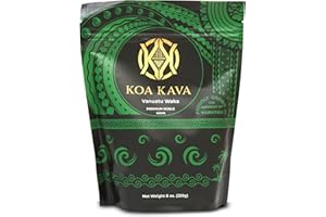 Vanuatu Koa Kava Kava Powder - Premium Noble Waka Kava Tea made from Lateral Roots in Vanuatu for Authentic Relaxation. 8 oz.
