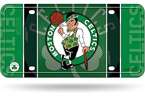 Rico Industries NBA Basketball Metal Auto Tag 6" x 12" - Great for Truck/Car/SUV