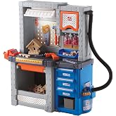 Step2 Deluxe Kids Workbench &ndash; Includes 50 Toy Workbench Accessories, Interactive Features for Realistic Pretend Play &ndash; Indoor/Outdoor Kids Tool Bench &ndash; Dimensions 40.75" H x 34" W x 15" D